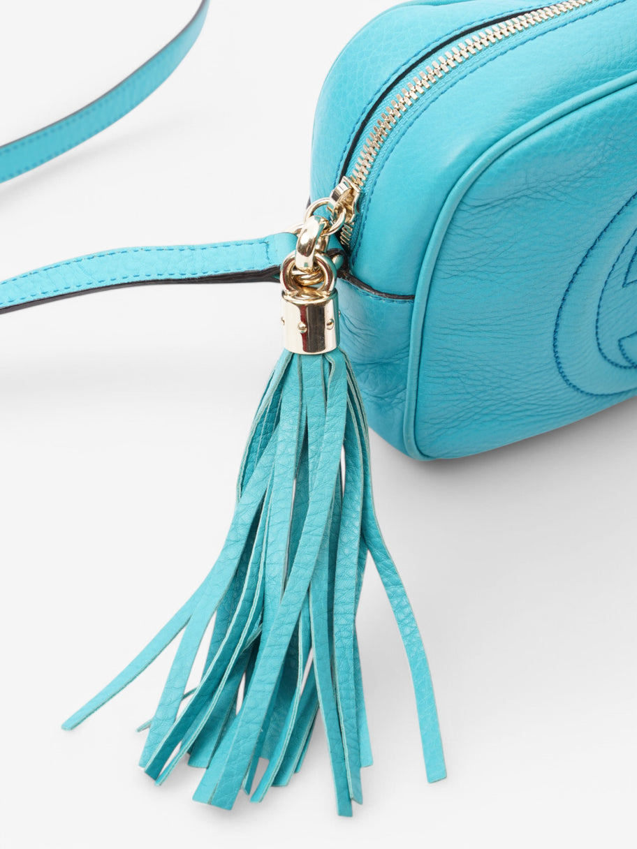 Gucci Soho Disco Turquoise  Leather Small Image 8