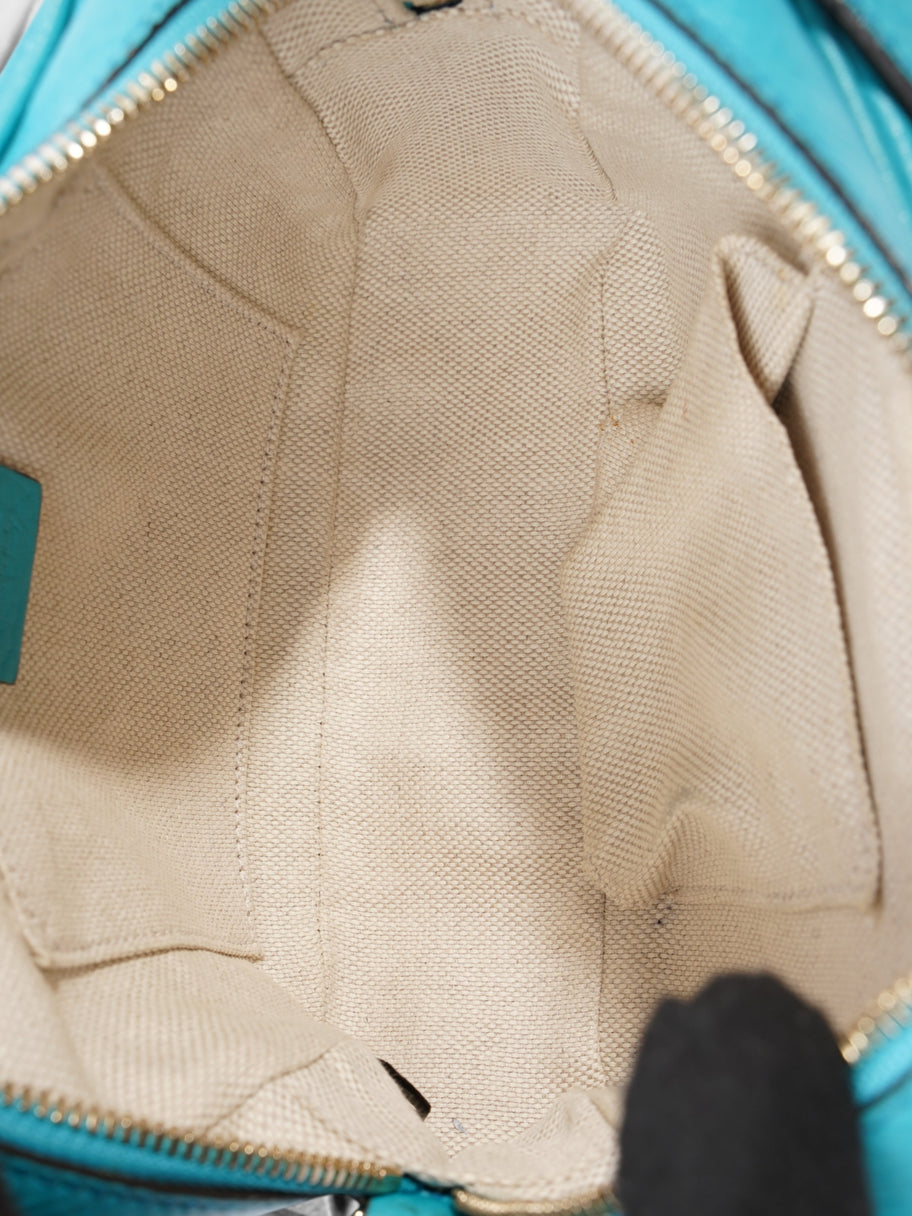 Gucci Soho Disco Turquoise  Leather Small Image 9