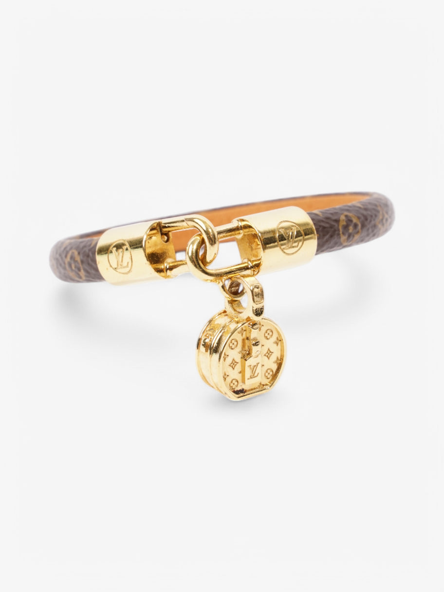 Louis Vuitton LV Tribute Charm Bracelet Monogram / Gold Coated Canvas 17 Image 2