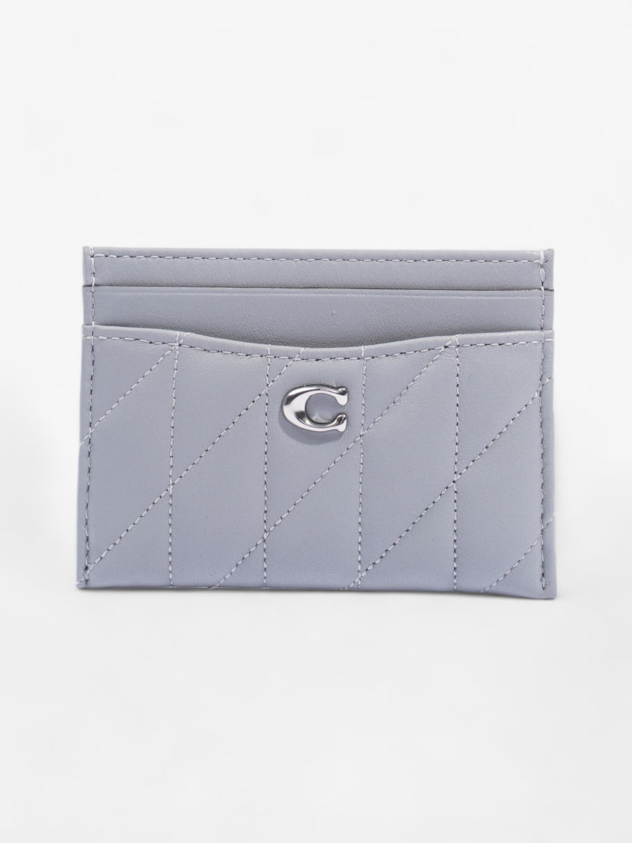 Essential Card Case Grey Lambskin Leather Image 1
