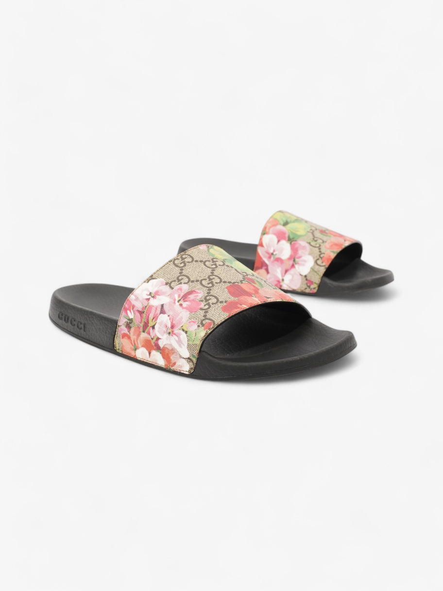 Gucci GG Floral Sliders Beige  / Floral Canvas EU 40 UK 7 Image 2