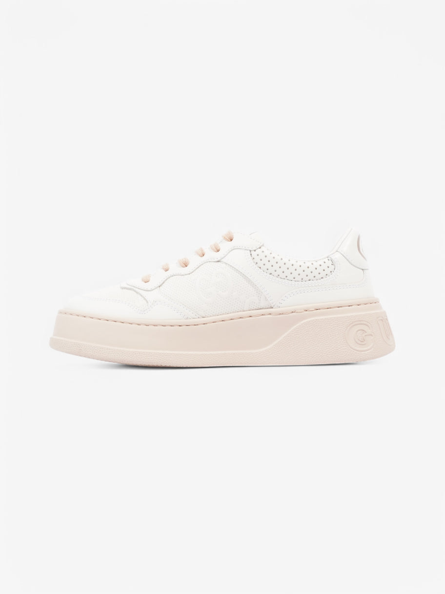 Gucci GG Embossed Chunky Sneakers White  / Pink Embossed Leather EU 37.5 UK 4.5 Image 3