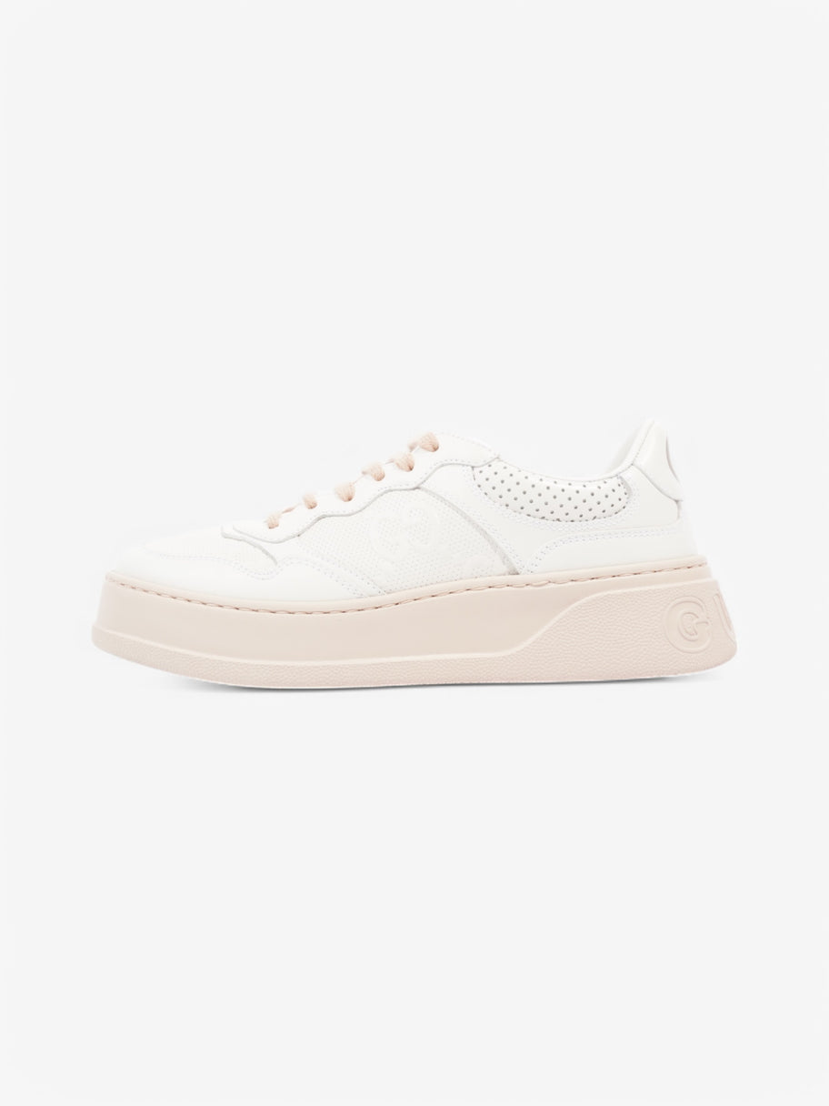 Gucci GG Embossed Chunky Sneakers White  / Pink Embossed Leather EU 37.5 UK 4.5 Image 5