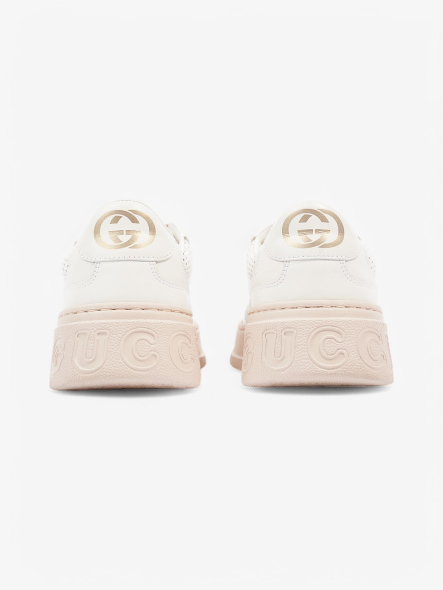 Gucci GG Embossed Chunky Sneakers White  / Pink Embossed Leather EU 37.5 UK 4.5 Image 6