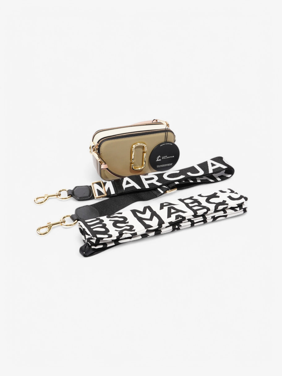 Marc Jacobs The Snapshot Beige  / Grey / Pink Leather Image 9