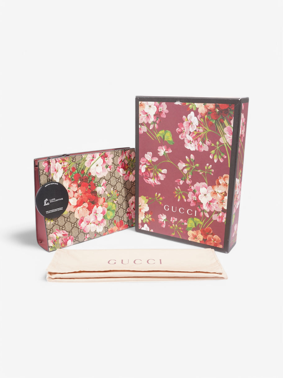 Gucci Toiletry Pouch Supreme / Bloom Coated Canvas Image 9