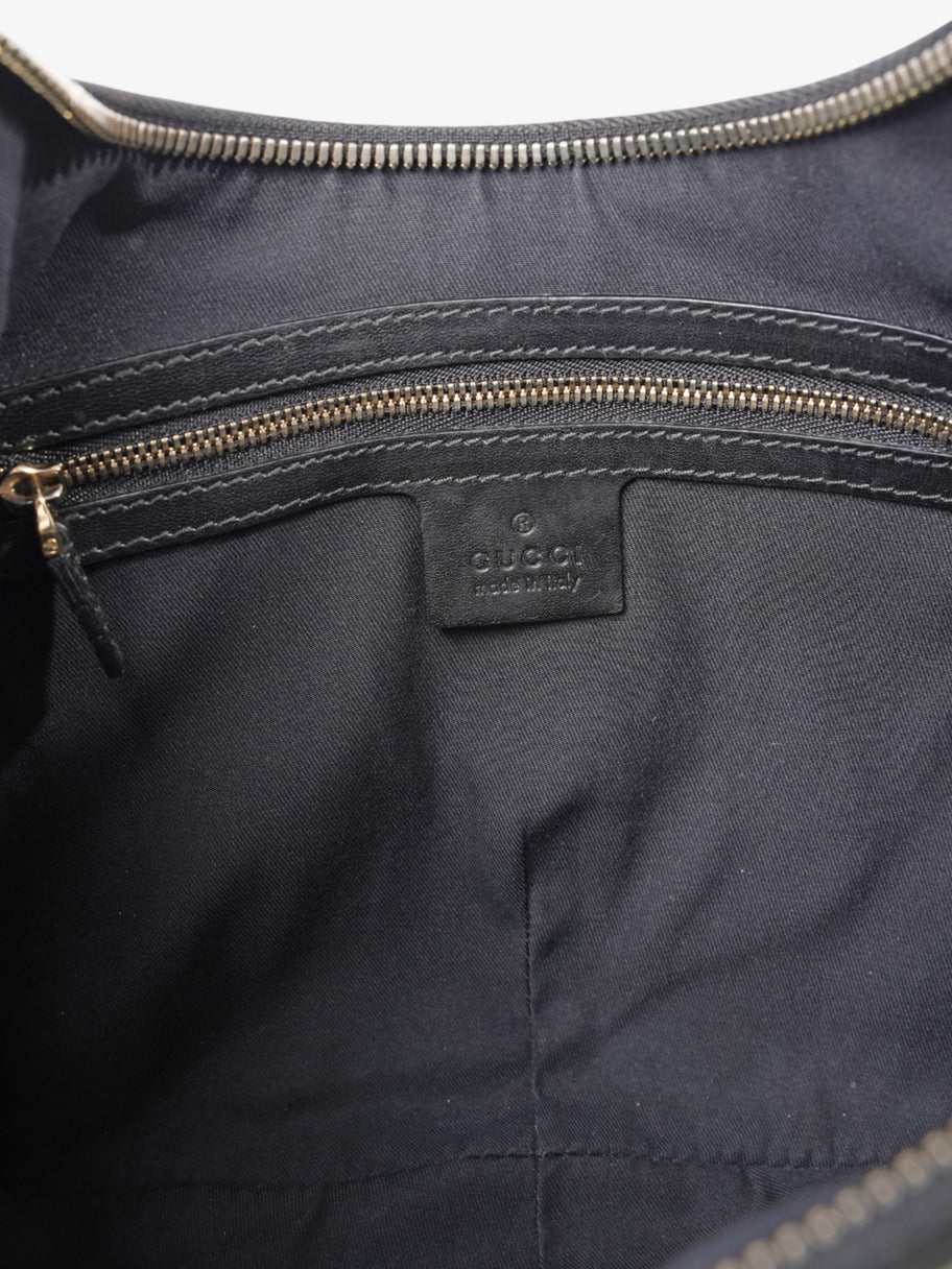 Gucci Jackie 1961 GG Shoulder Bag Black / Red / Green Canvas Image 8