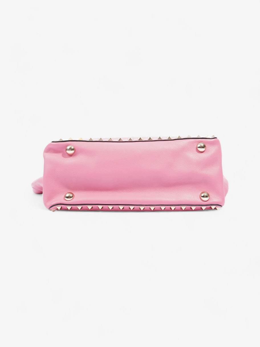 Valentino Rockstud Tote Pink Leather Small Image 6