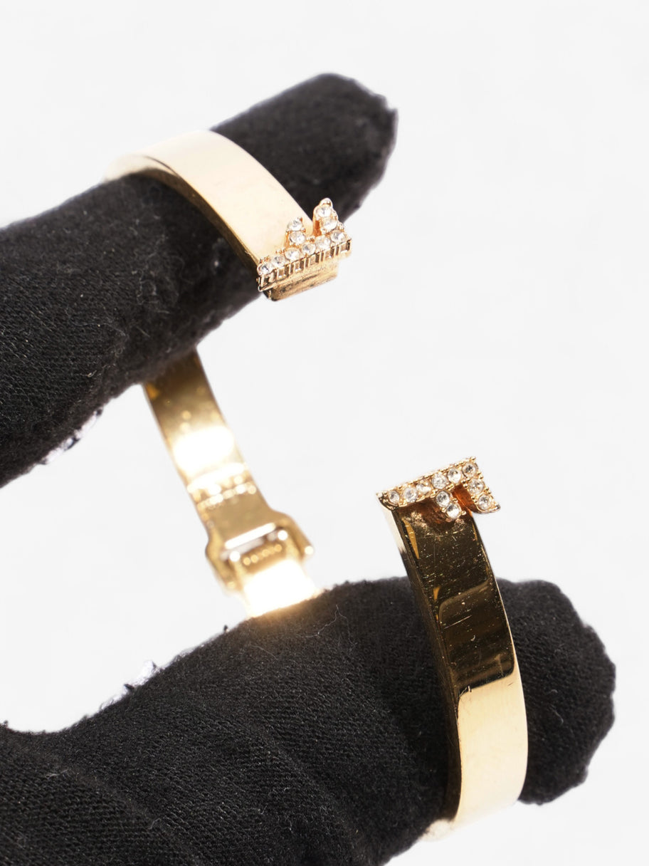 Fendi Double F Bangle Gold Base Metal Small Image 7
