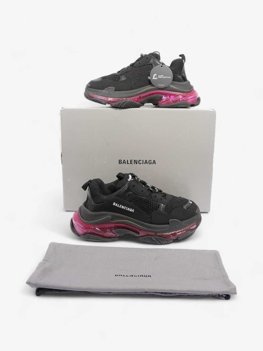 Balenciaga Triple S Black / Purple Clear Sole Mesh EU 41 UK 7 Image 10