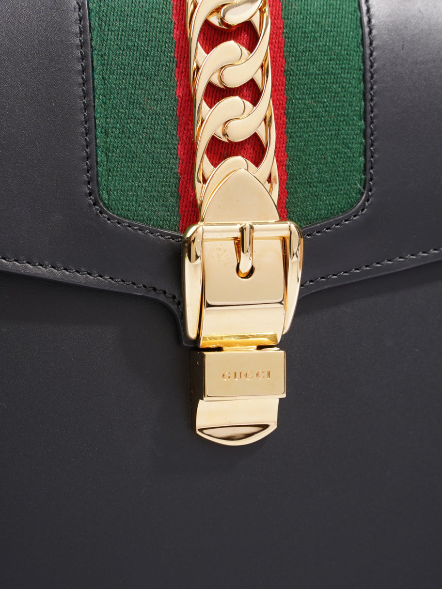 Gucci Sylvie Black / Green / Red Leather Medium Image 7