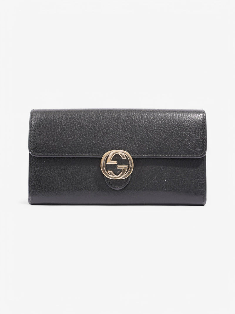  Gucci Interlocking G Wallet Black Leather