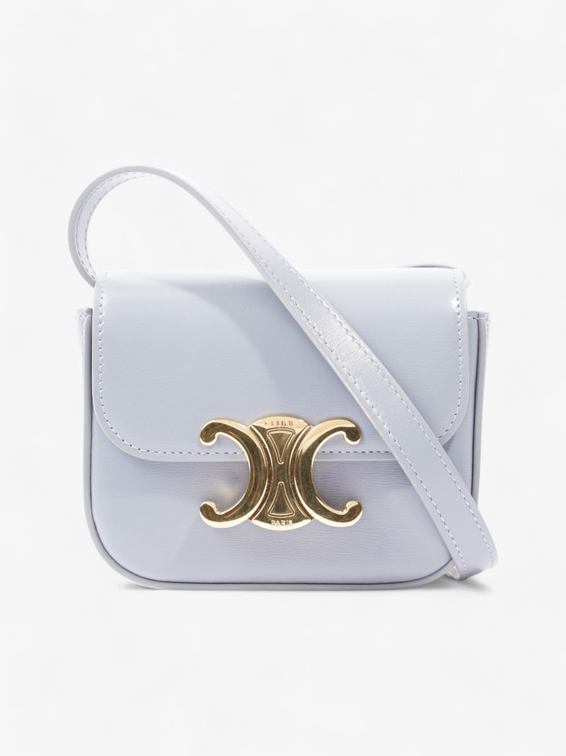  Celine Claude Soft Blue Calfskin Leather Mini