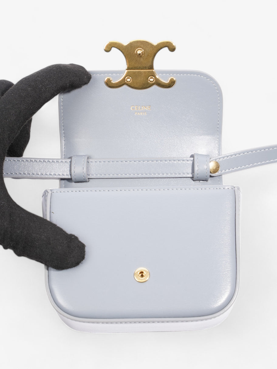 Celine Claude Soft Blue Calfskin Leather Mini Image 8