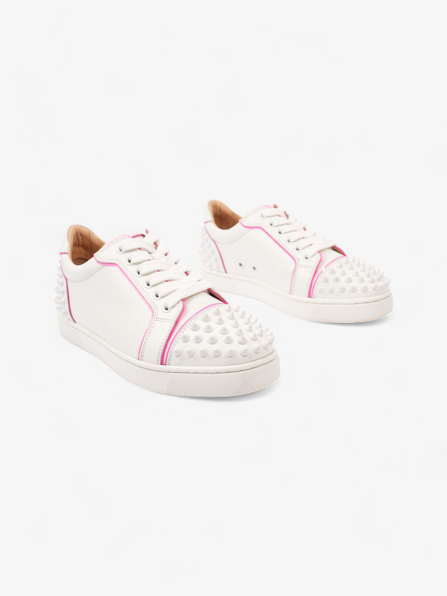 Christian Louboutin Vieira 2 Flat White / Rose Calfskin Leather EU 35.5 UK 2.5 Image 2
