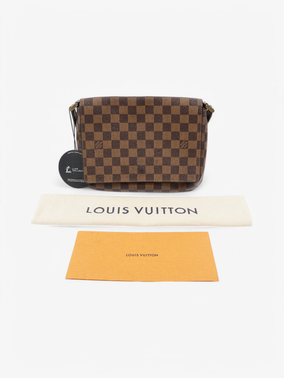 Louis Vuitton Musette Tango Damier Ebene Coated Canvas Image 9