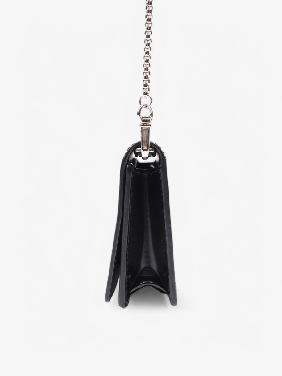 Prada Card Holder With Shoulder Strap Black Leather Image 3