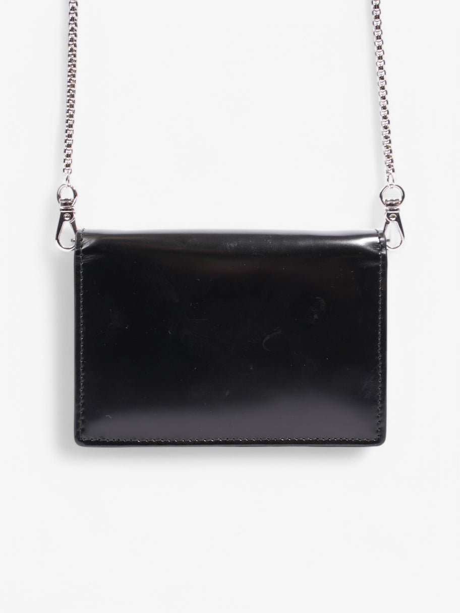 Prada Card Holder With Shoulder Strap Black Leather Image 4