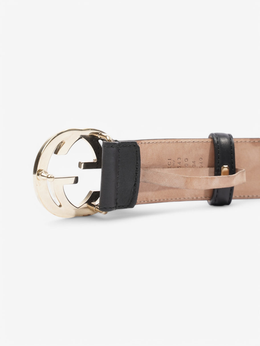 Gucci Interlocking G Belt Black Leather 85cm 34