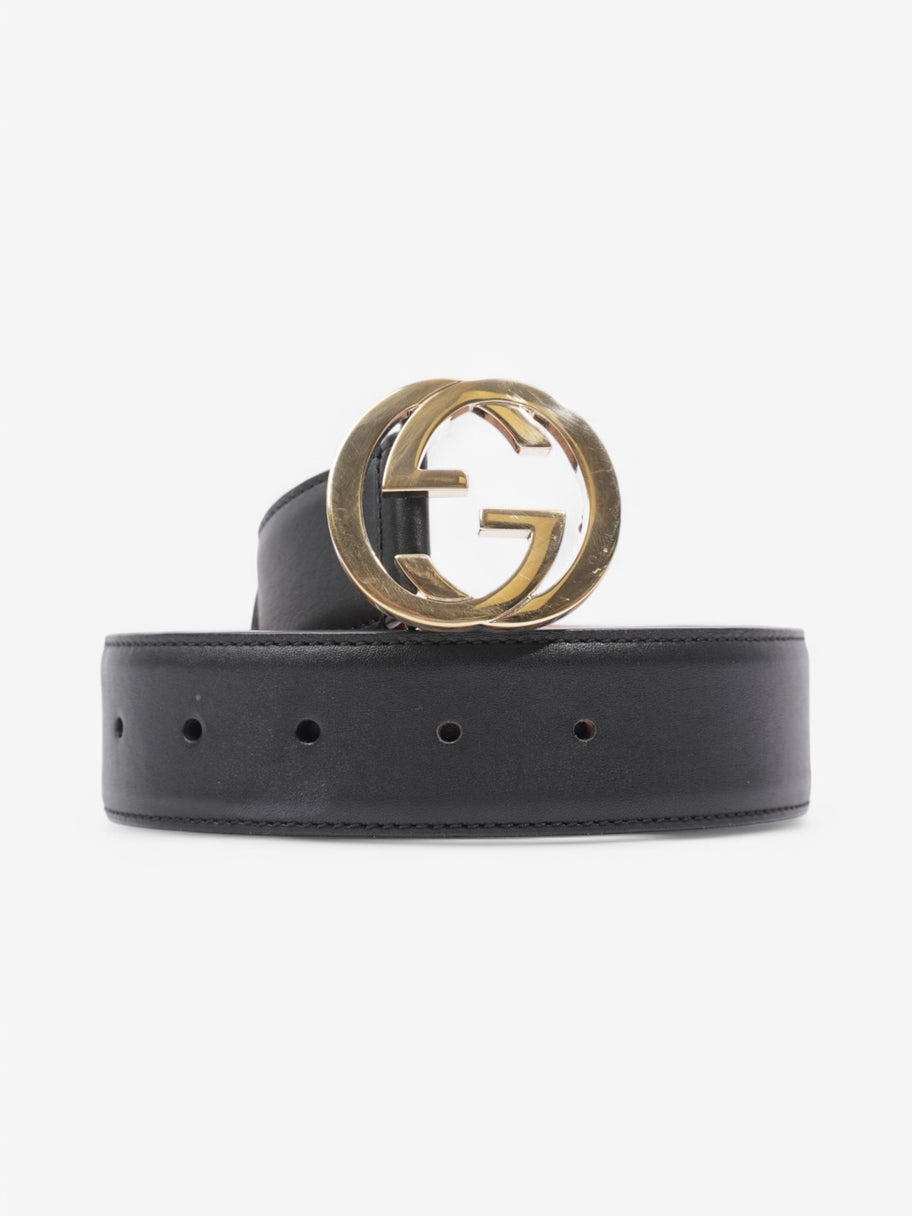 Gucci Interlocking G Belt Black Leather 85cm 34
