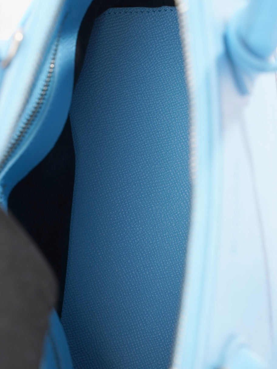 Balenciaga Ville Blue Calfskin Leather Small Image 8