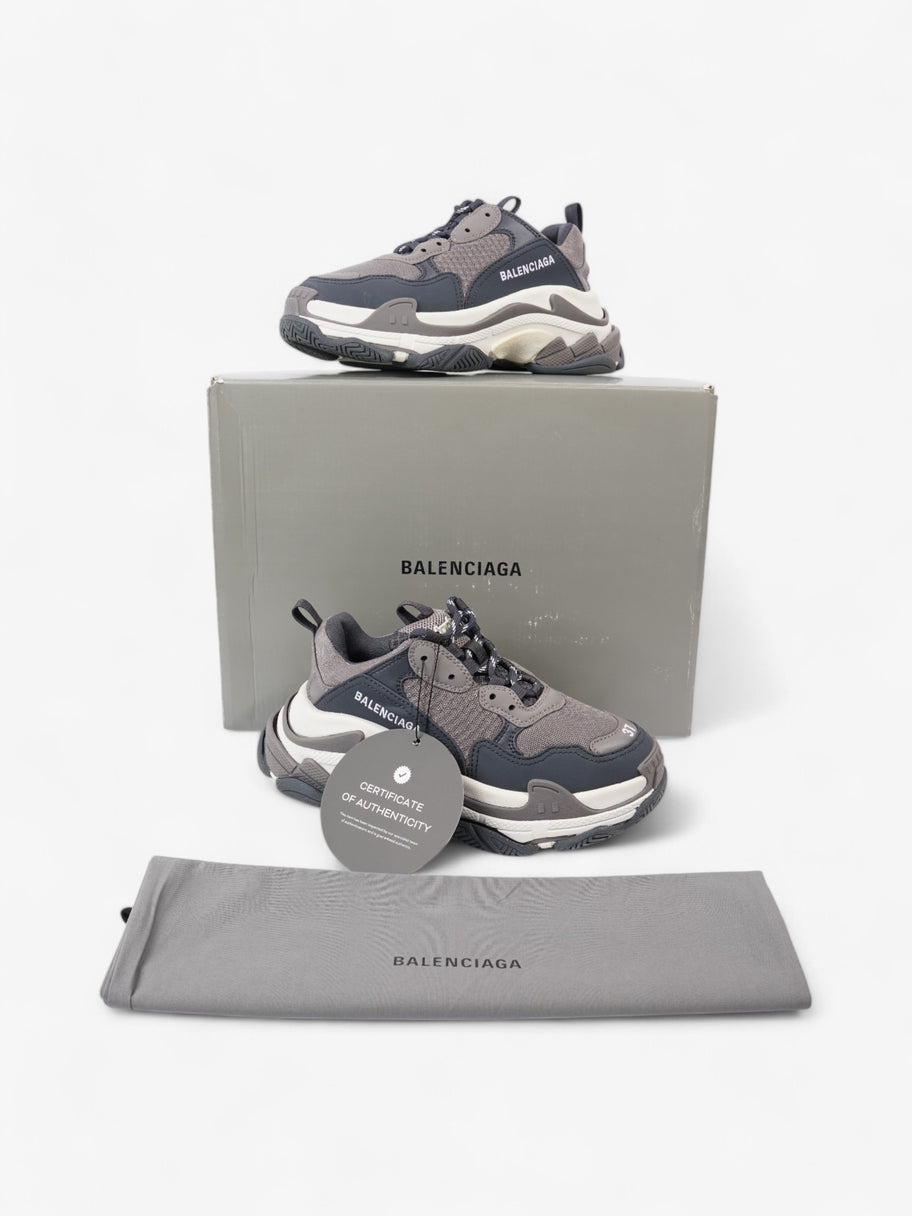 Balenciaga Triple S Grey / Dark Grey / White Mesh EU 37 UK 4 Image 9