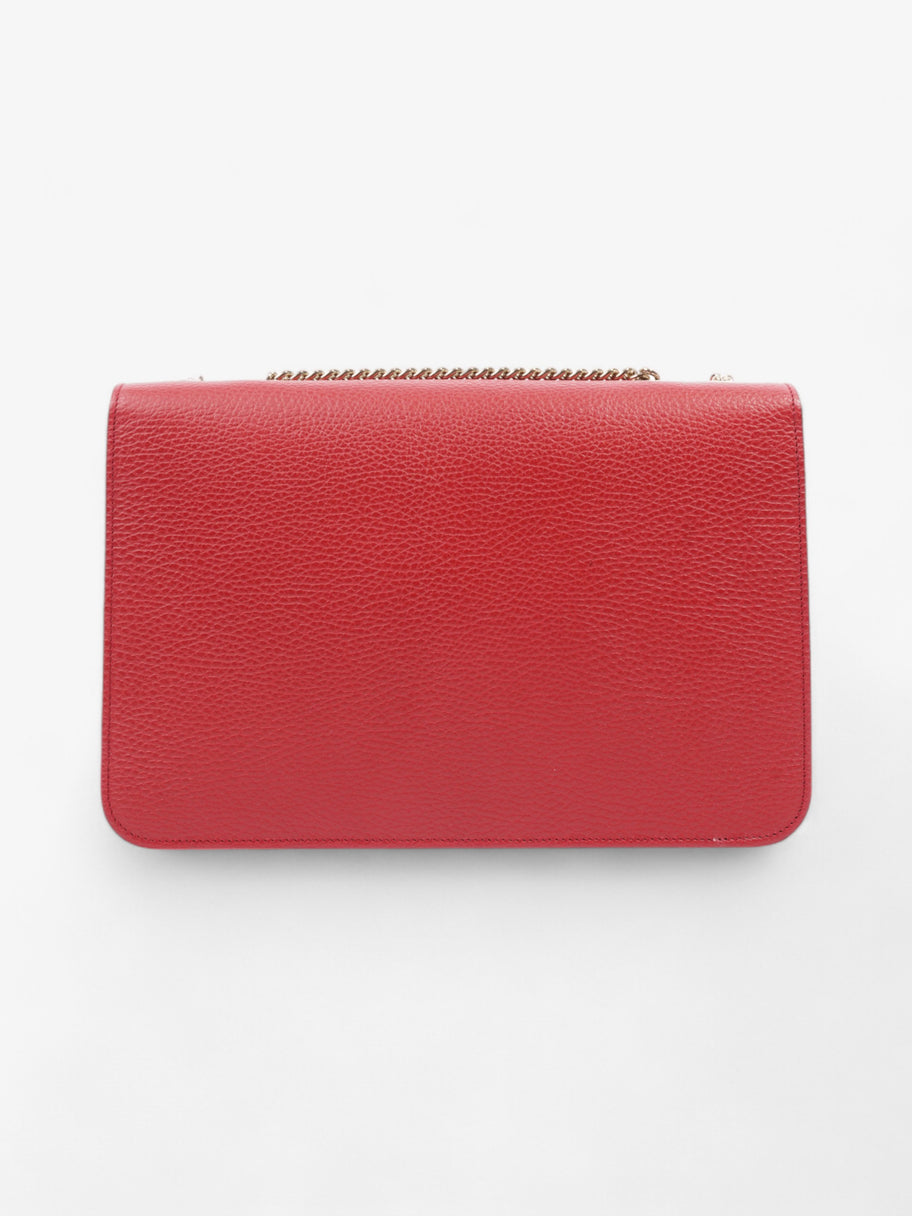 Gucci Dollar Interlocking G Red Calfskin Leather Medium Image 4