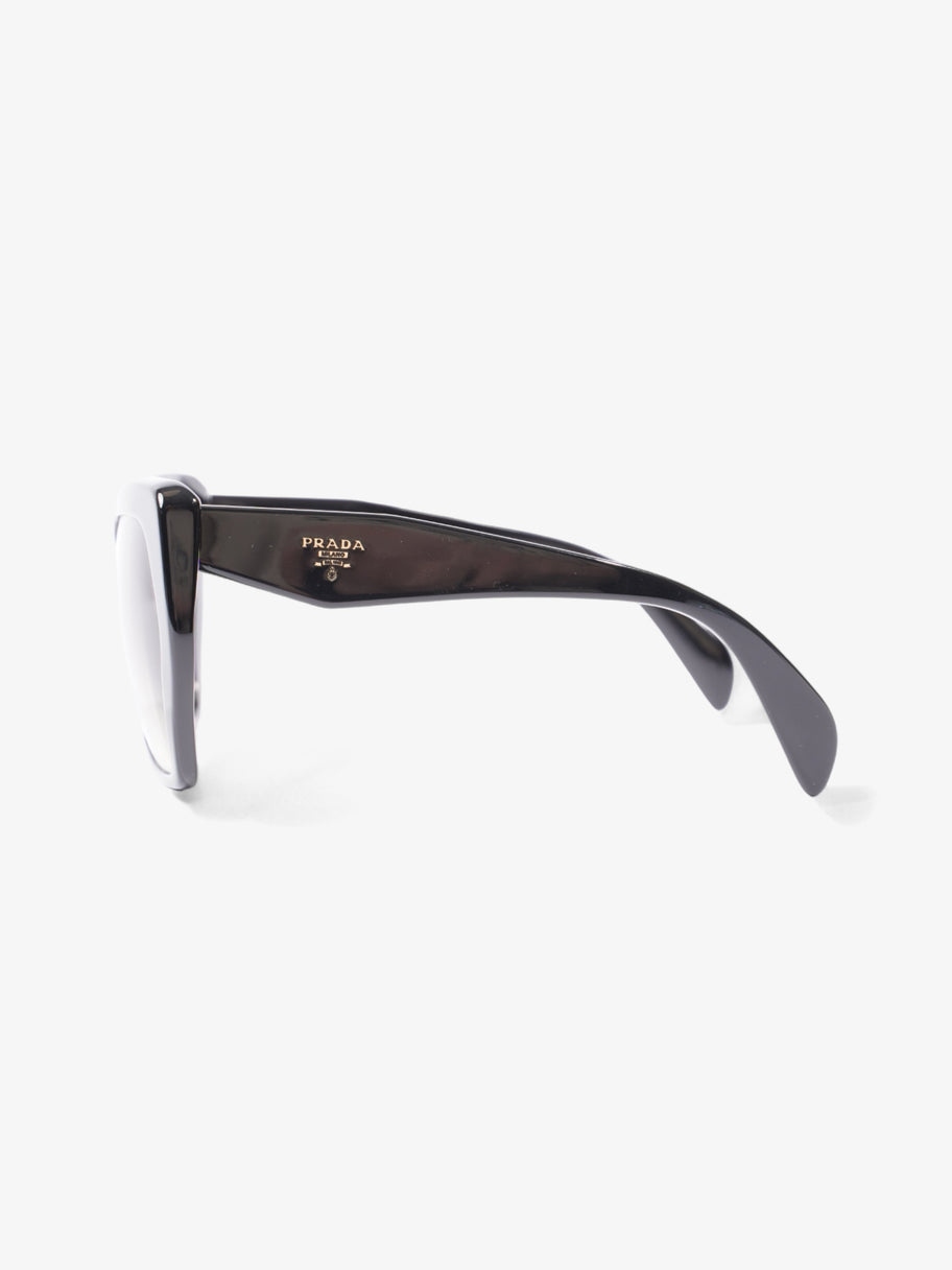 Prada Symbole Logo Irregular Sunglasses Black Acetate 135mm Image 2