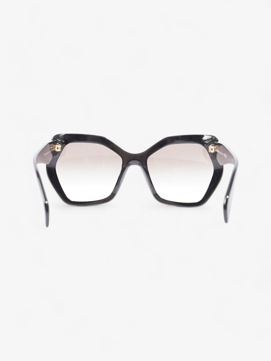 Prada Symbole Logo Irregular Sunglasses Black Acetate 135mm Image 3