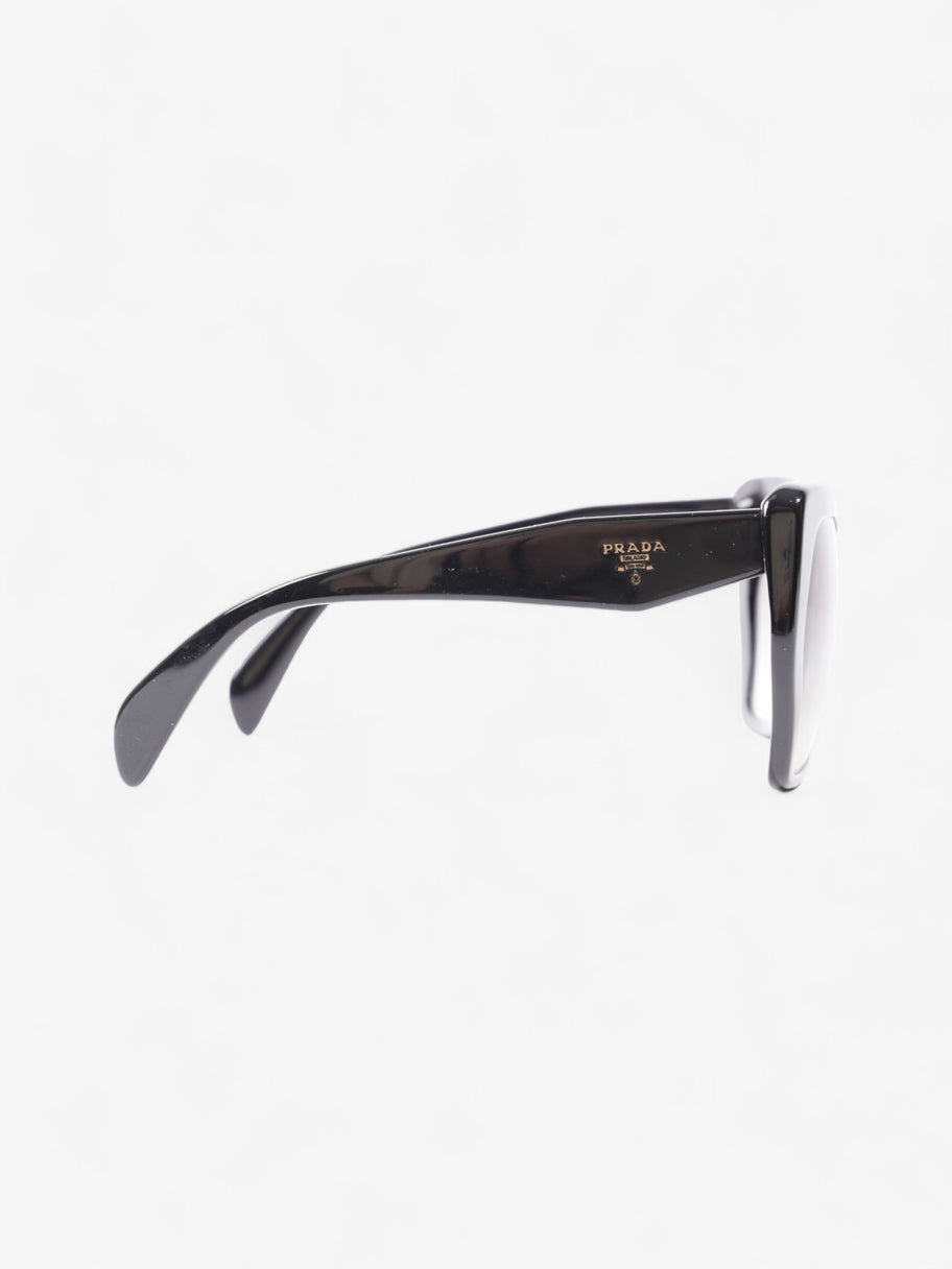Prada Symbole Logo Irregular Sunglasses Black Acetate 135mm Image 4