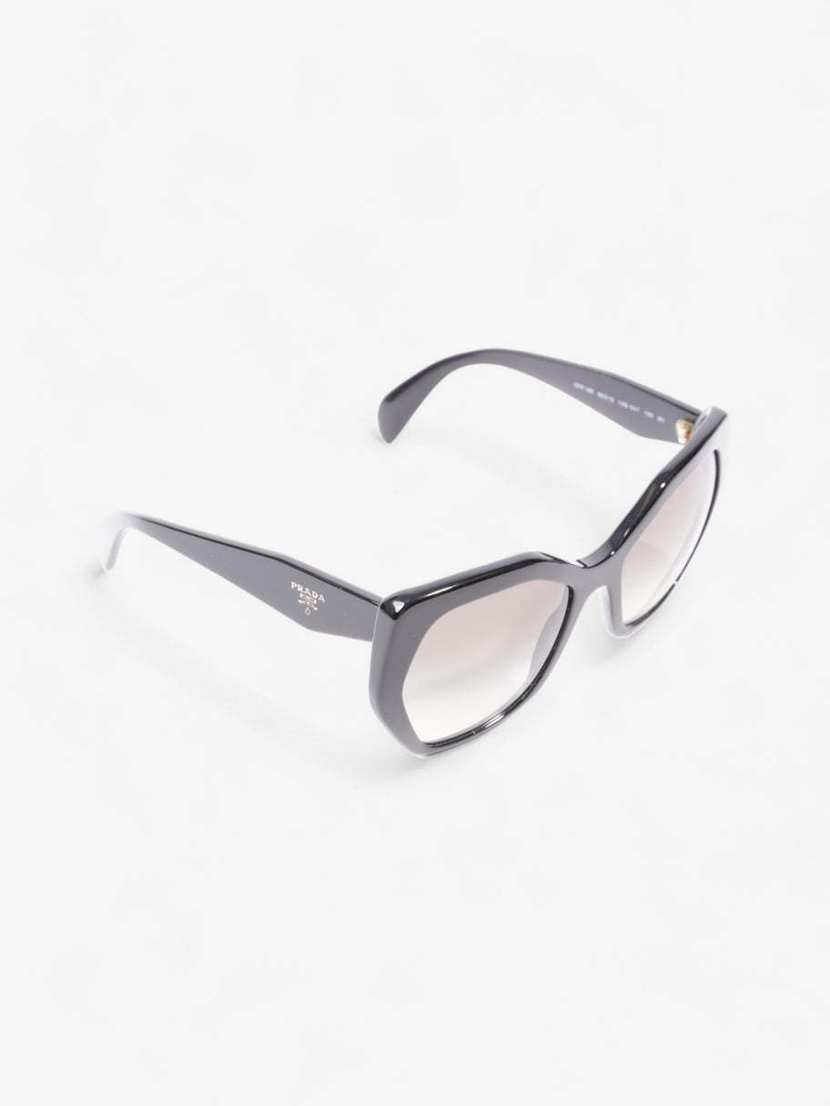 Prada Symbole Logo Irregular Sunglasses Black Acetate 135mm Image 5