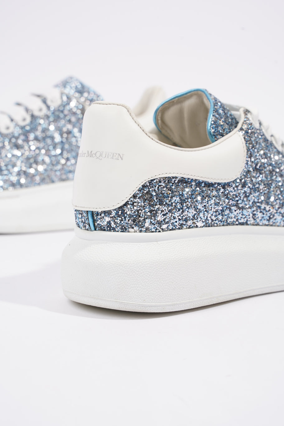 Alexander McQueen Oversized Sneaker Blue Glitter EU 39 UK 6 Image 12