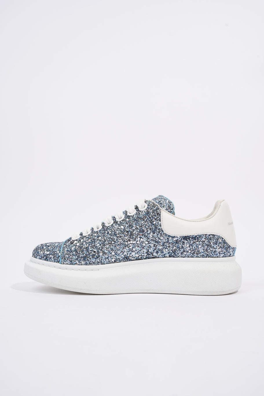 Alexander McQueen Oversized Sneaker Blue Glitter EU 39 UK 6 Image 3