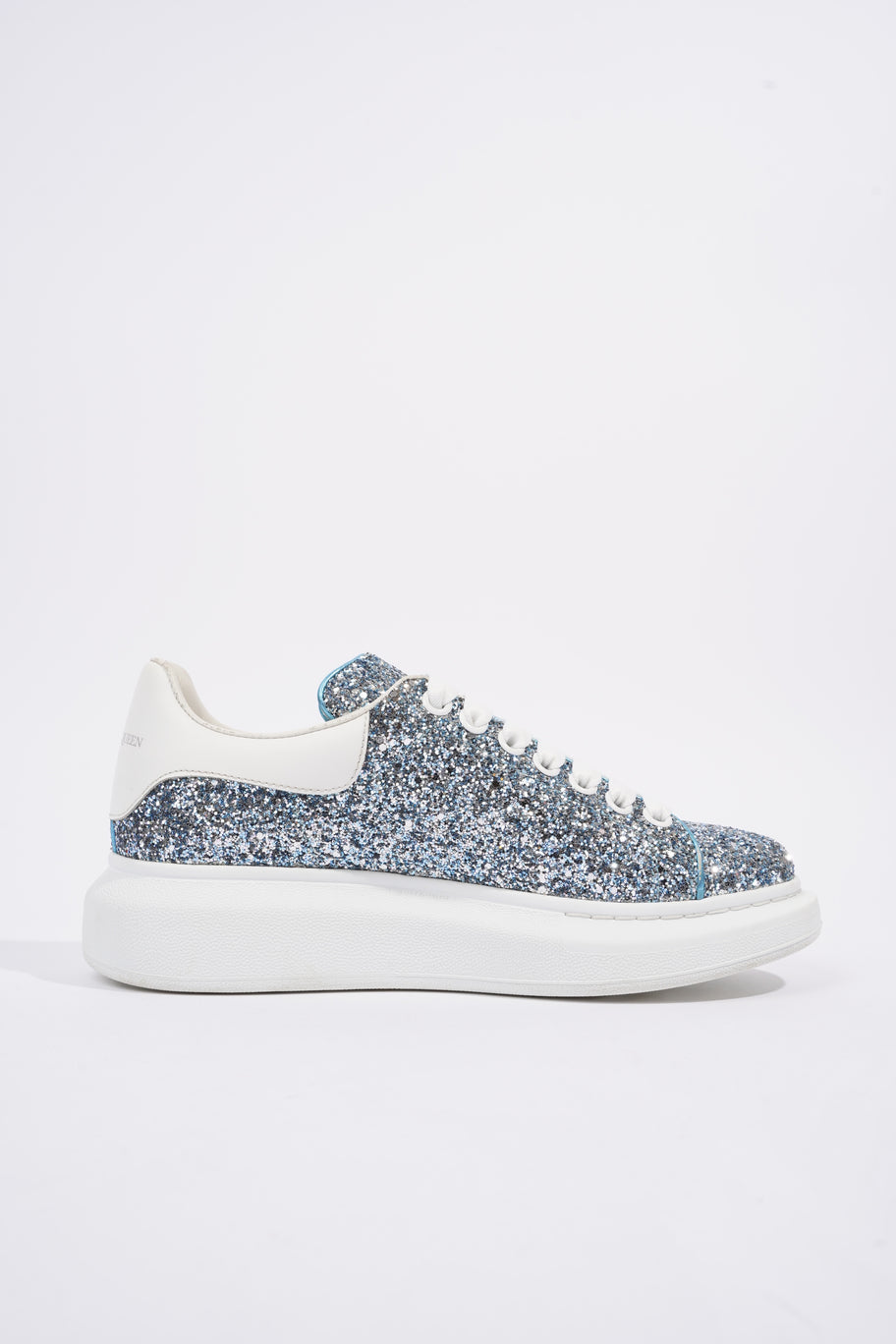Alexander McQueen Oversized Sneaker Blue Glitter EU 39 UK 6 Image 4