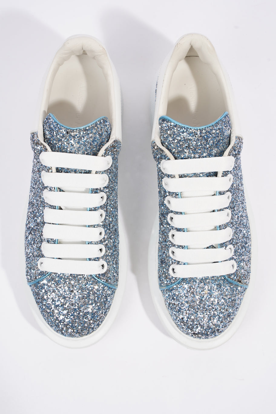 Alexander McQueen Oversized Sneaker Blue Glitter EU 39 UK 6 Image 8