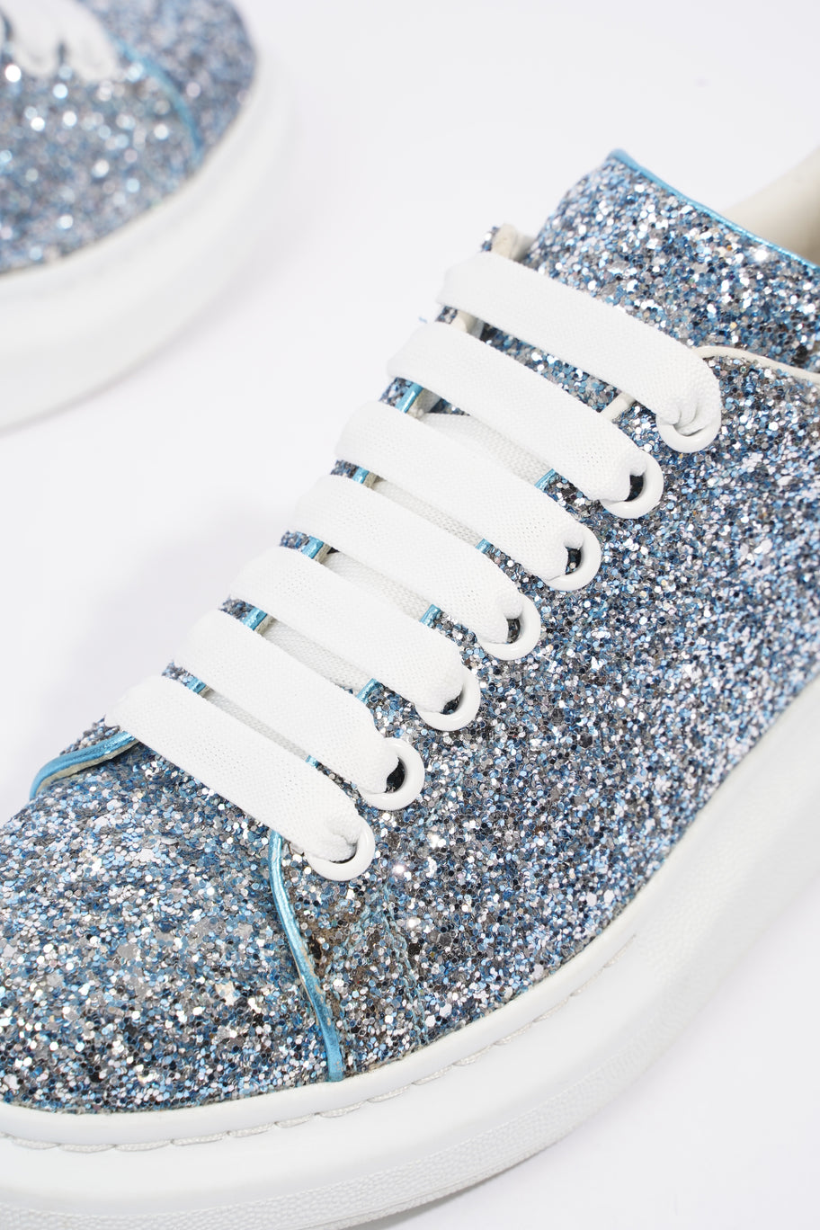 Alexander McQueen Oversized Sneaker Blue Glitter EU 39 UK 6 Image 9