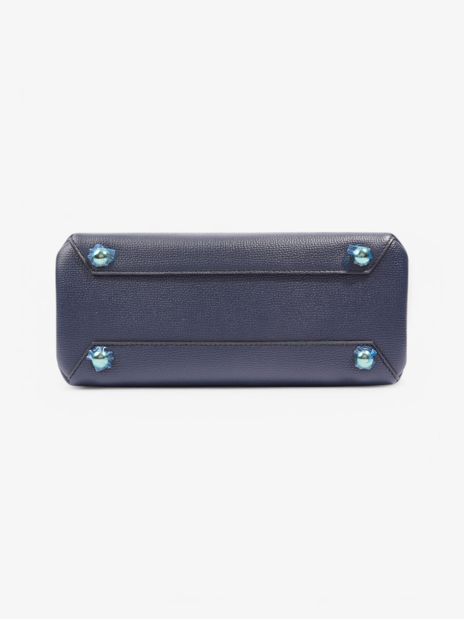 Burberry Banner Bag Ink Blue / House Check Calfskin Leather Small Image 6