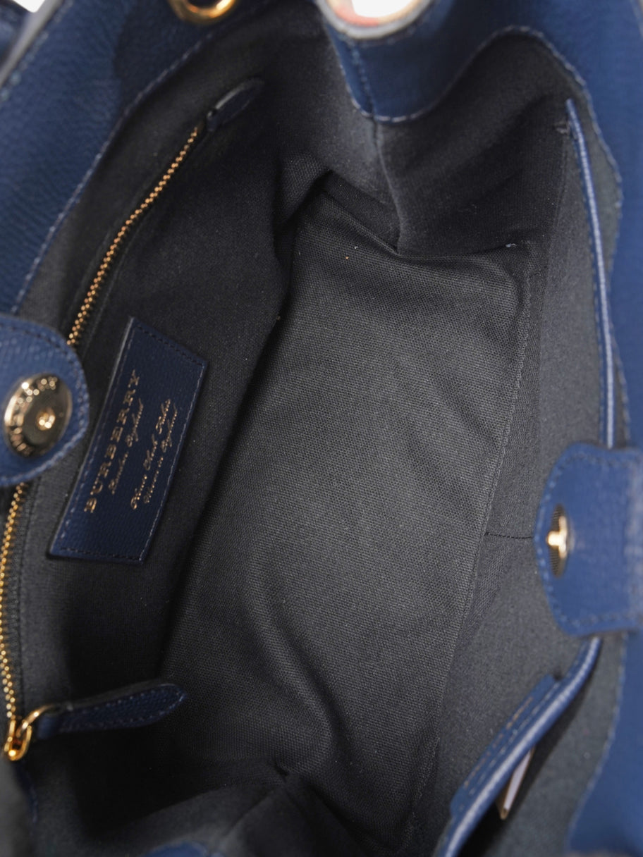 Burberry Banner Bag Ink Blue / House Check Calfskin Leather Small Image 7