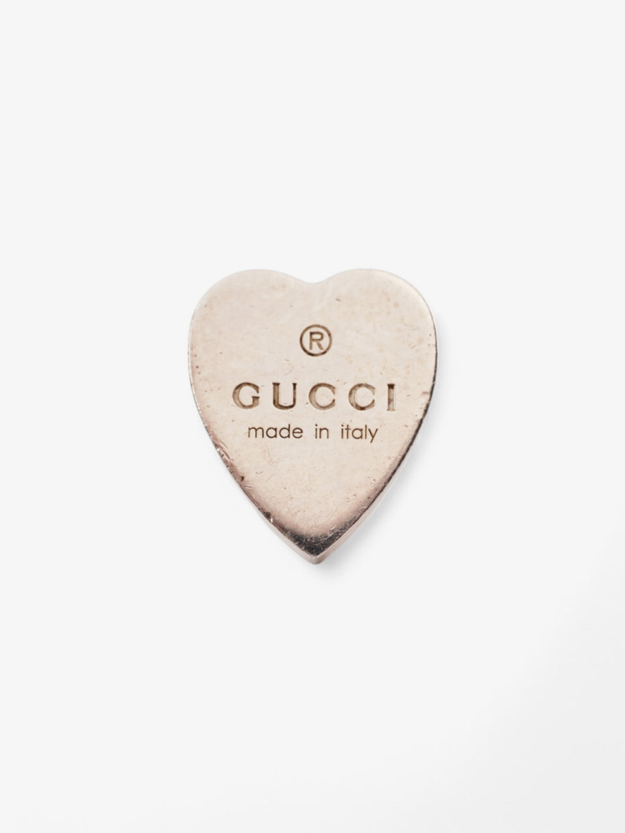 Gucci Trademark Heart Earrings Silver Silver Sterling Image 2