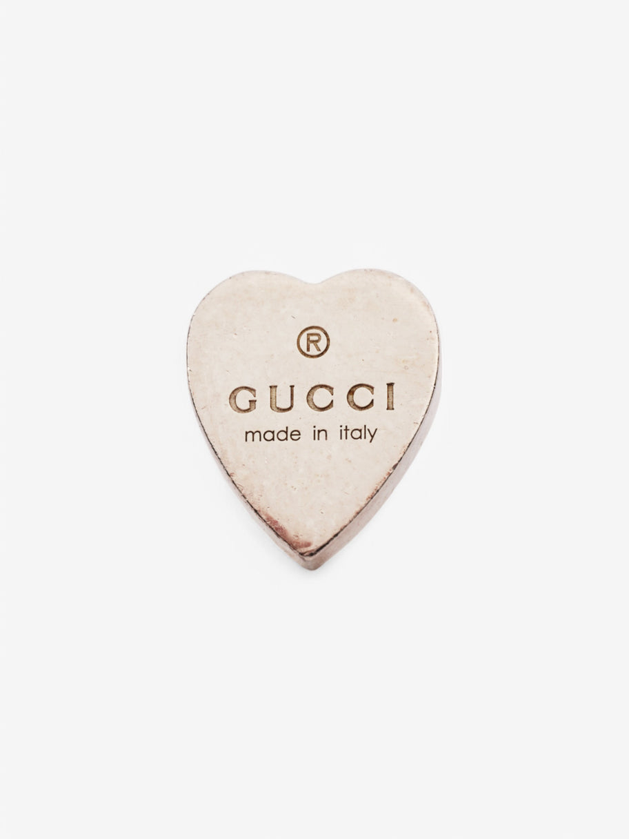 Gucci Trademark Heart Earrings Silver Silver Sterling Image 3