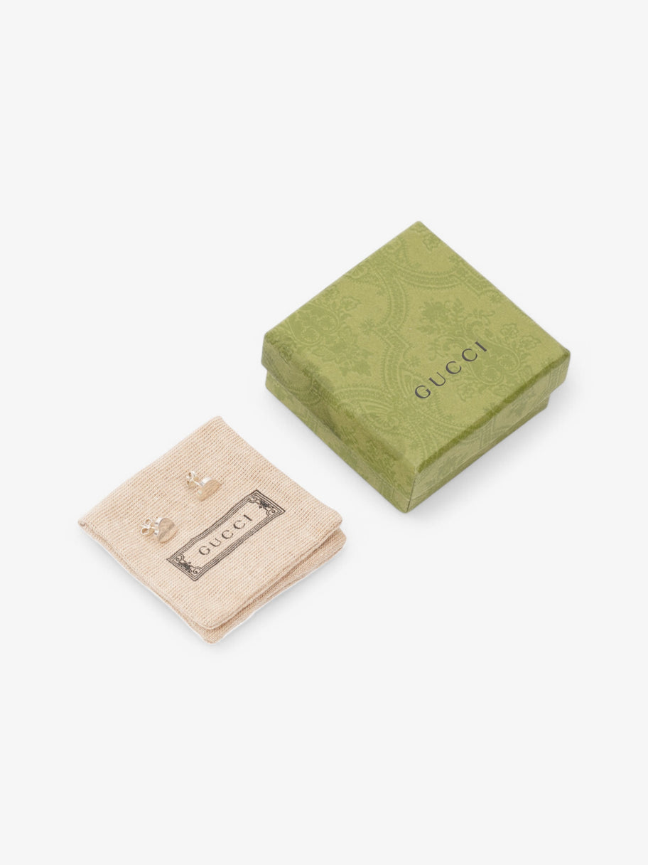 Gucci Trademark Heart Earrings Silver Silver Sterling Image 5