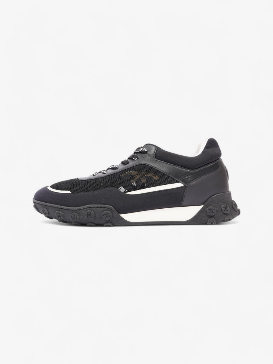 Chanel Low Top Sneaker Black / White Mesh EU 41 UK 8 Image 5