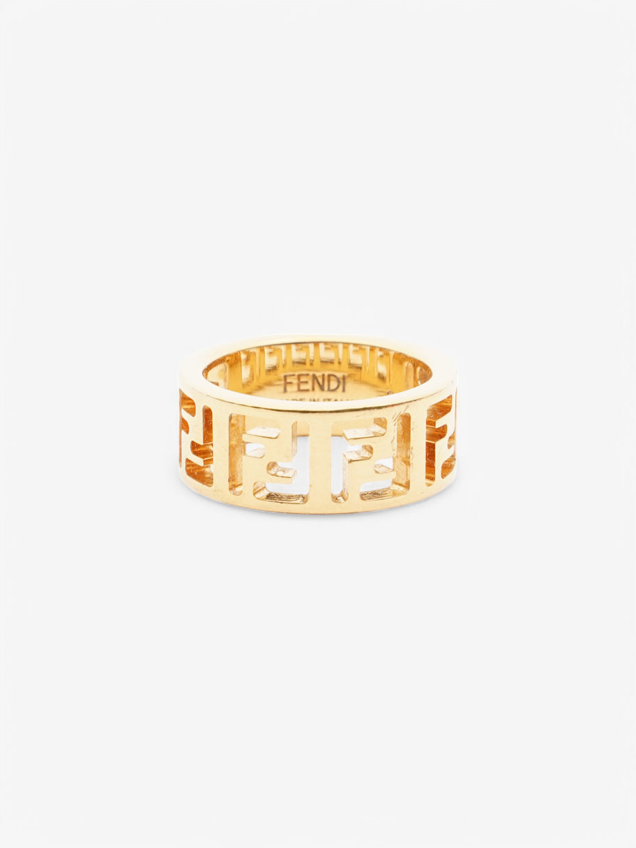 Fendi FF Ring Gold Base Metal Small Image 1