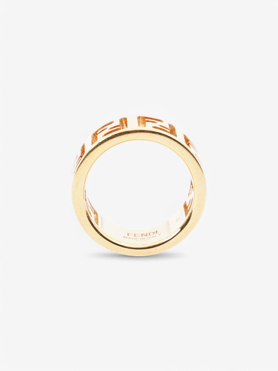 Fendi FF Ring Gold Base Metal Small Image 4