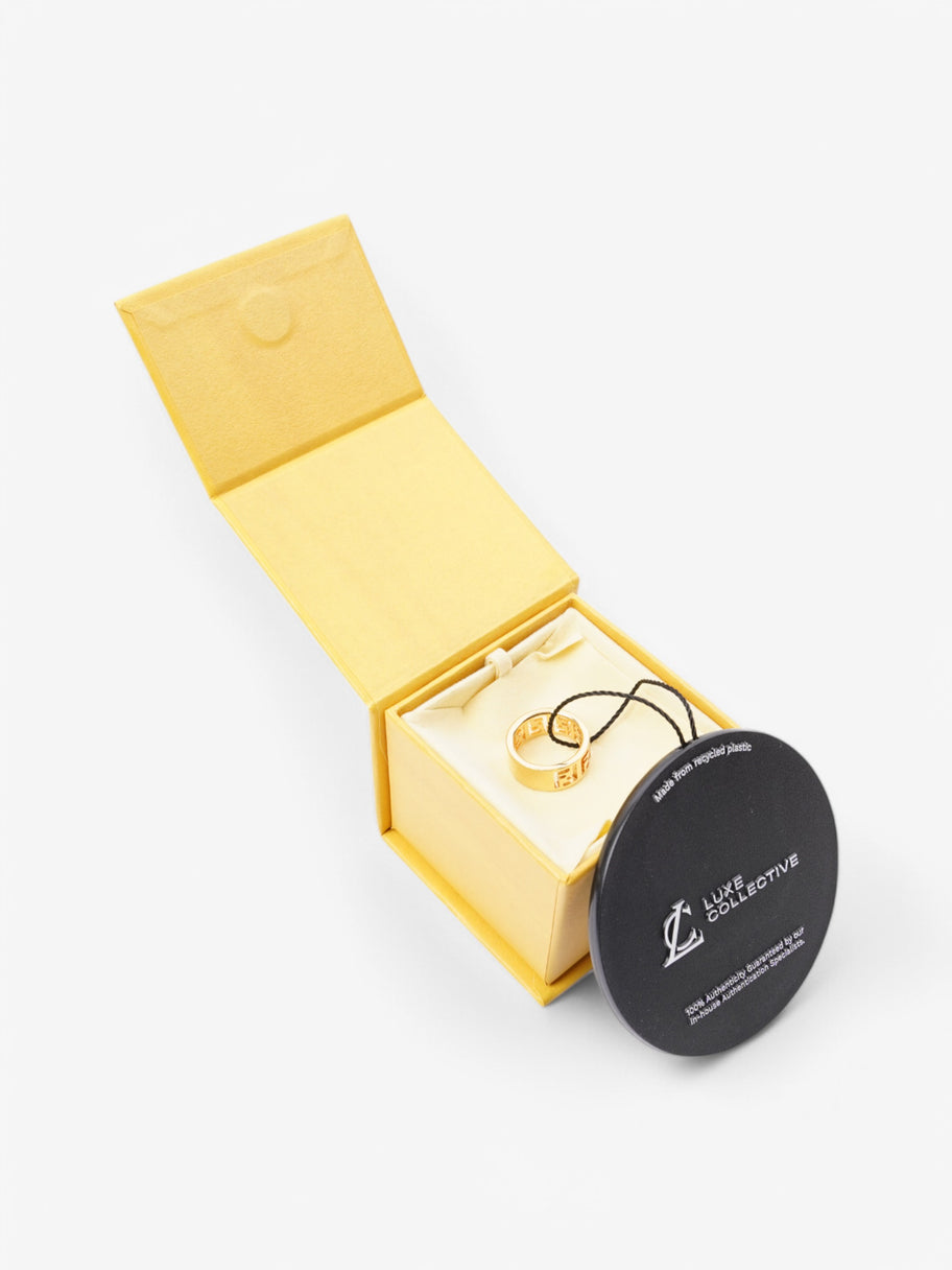 Fendi FF Ring Gold Base Metal Small Image 5