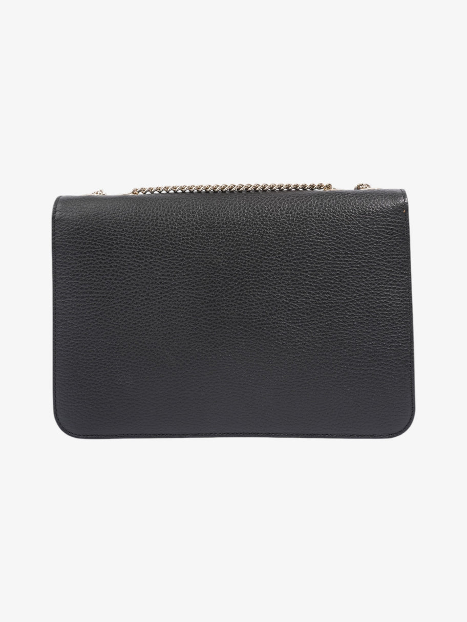 Gucci Dollar Interlocking G Black Calfskin Leather Medium Image 5
