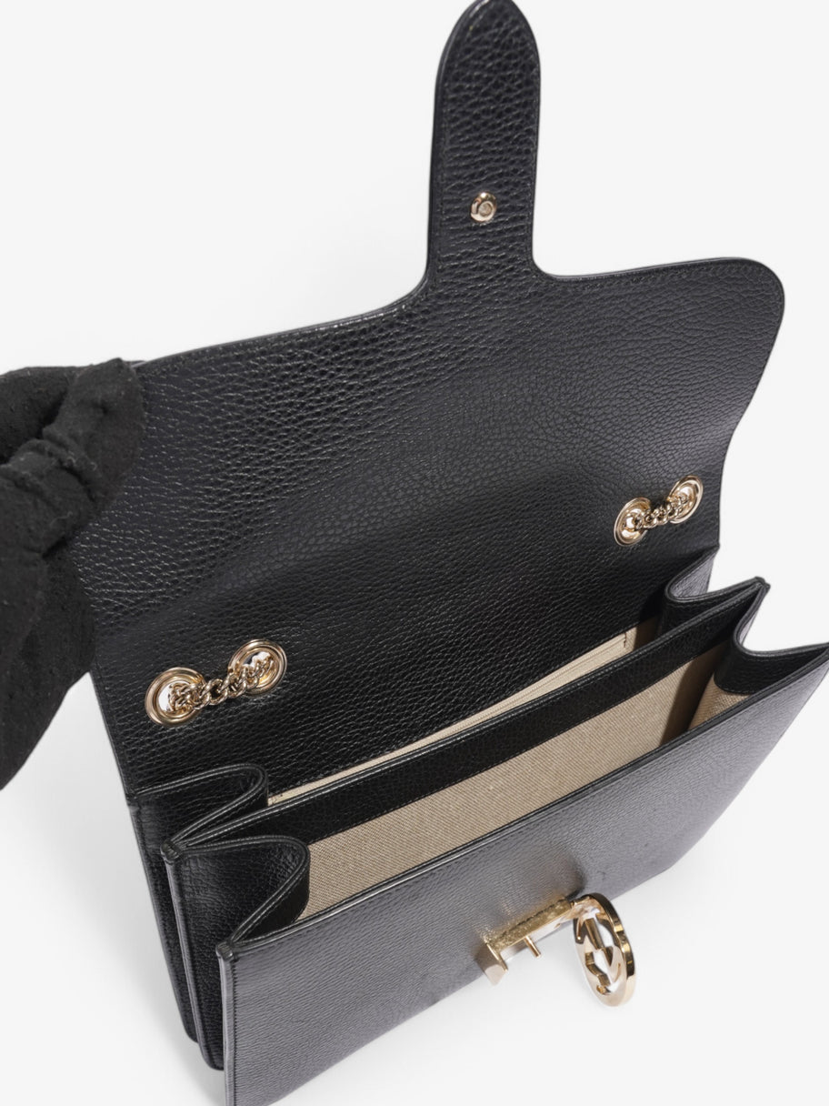 Gucci Dollar Interlocking G Black Calfskin Leather Medium Image 7