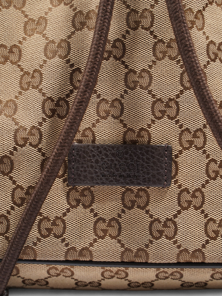 Gucci Drawstring Backpack GG Supreme Canvas Image 9
