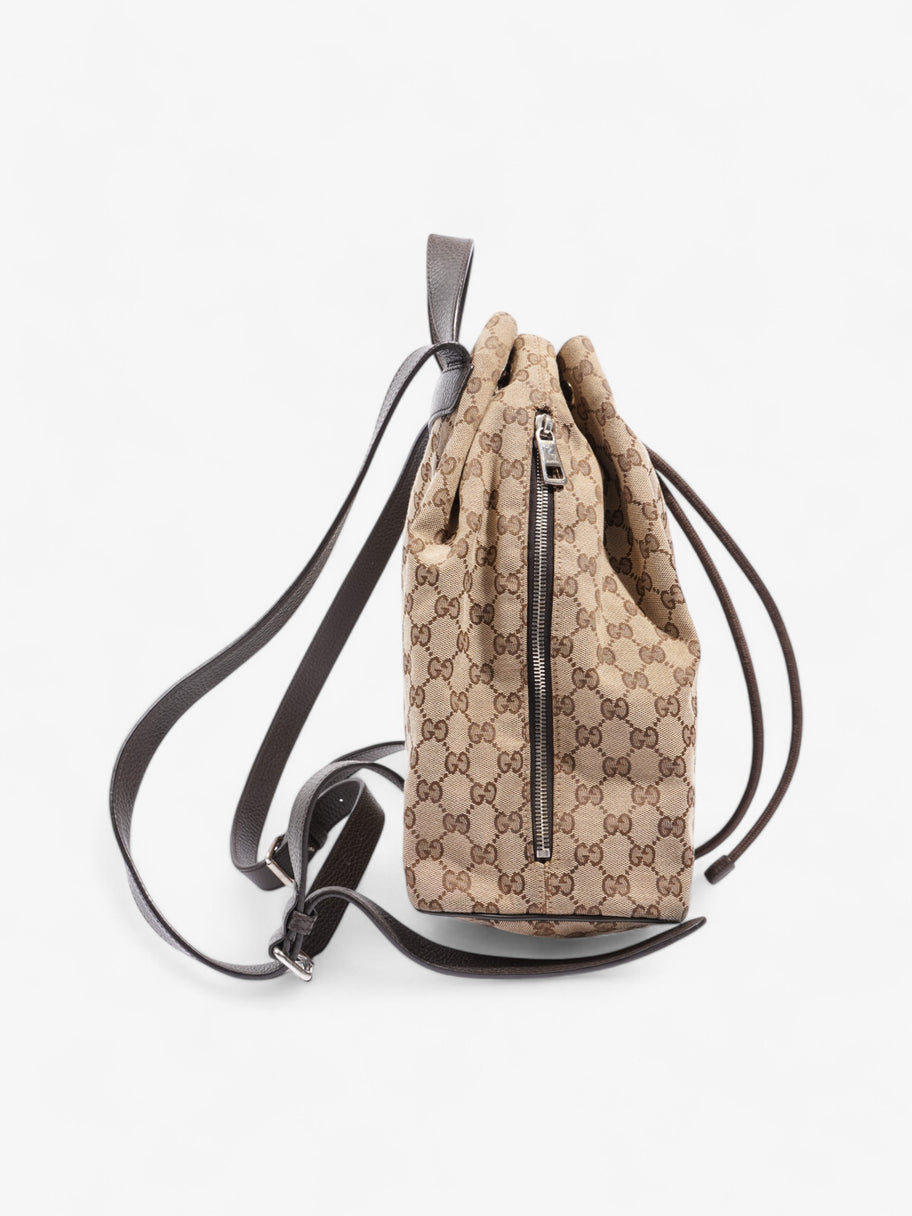 Gucci Drawstring Backpack GG Supreme Canvas Image 6