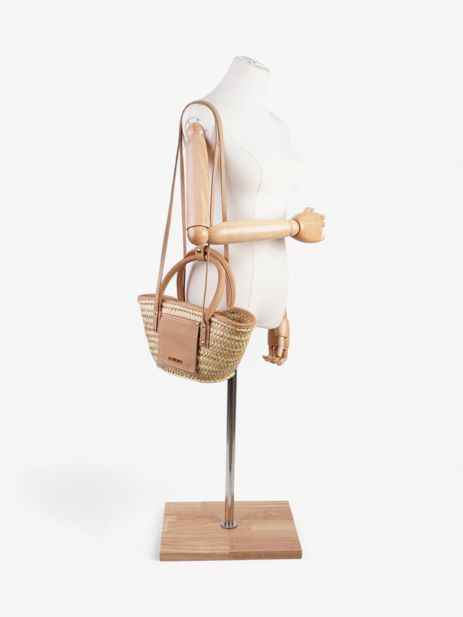 Jacquemus Le Panier Soli Tote Light Brown / Natural Raffia Petit Image 2